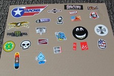Variety of Brand Name Skateboarding Stickers Lot63