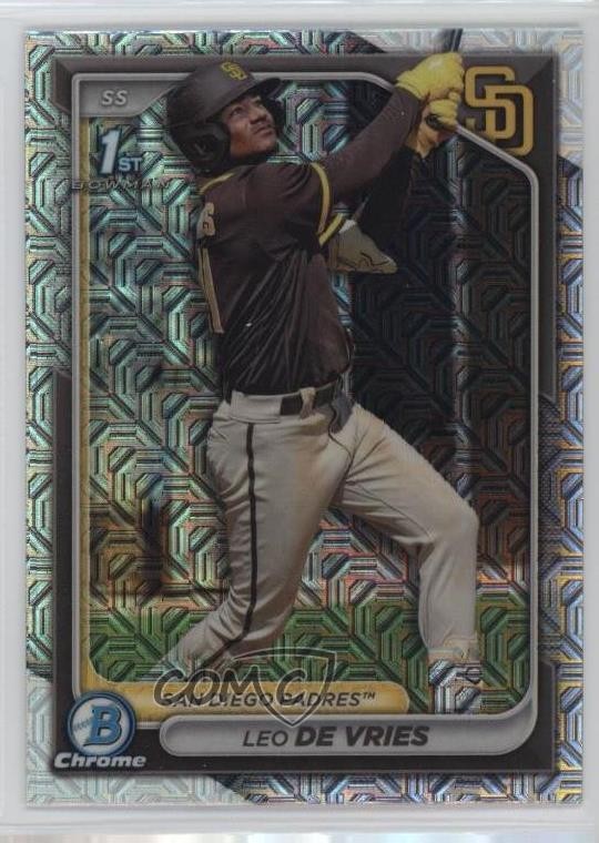 2024 Bowman Chrome Prospects Mega Box Mojo Refractor Leo De Vries #BCP-179 0og4