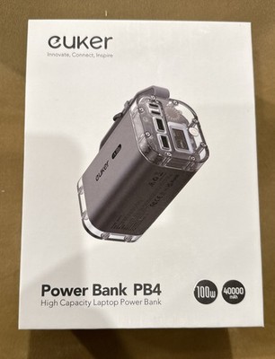 【最終値下げ】euker power bank 40000mAh 動作確認済 NEW! Euker Power Bank PB4 40000mAh 100W Laptop Portable Charger 4