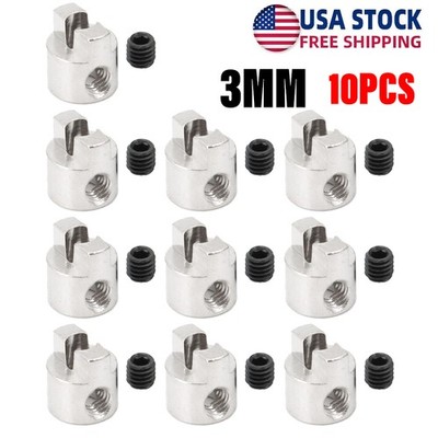 10pcs Stainless Steel Drive Dogs for 3mm Propeller RC Boat Shaft Free shipping