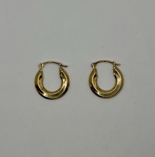 14k Yellow Gold Hoop Earrings