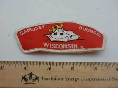 Vintage Advertising Patch Samoset Council Wisconsin Lot 25-17-C
