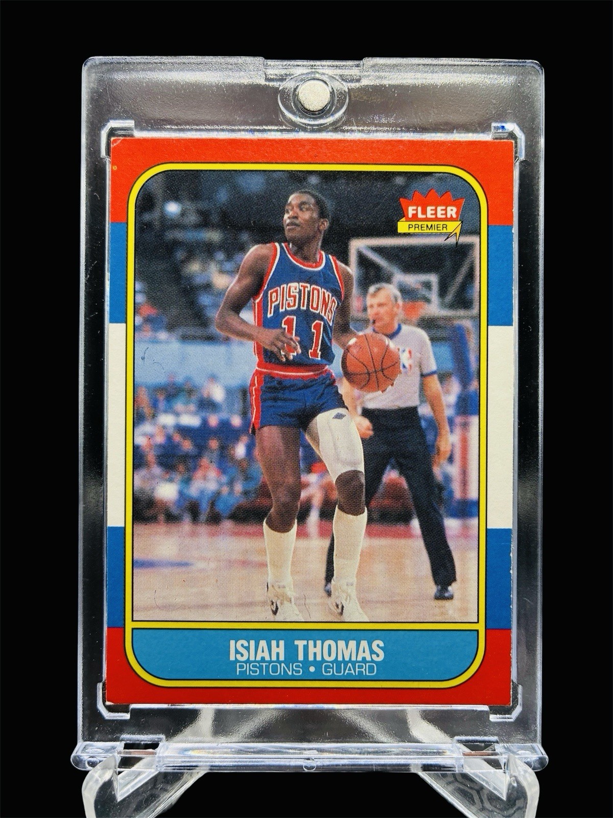 1986-87 Fleer #109 Isiah Thomas ROOKIE RC PISTONS NICE!