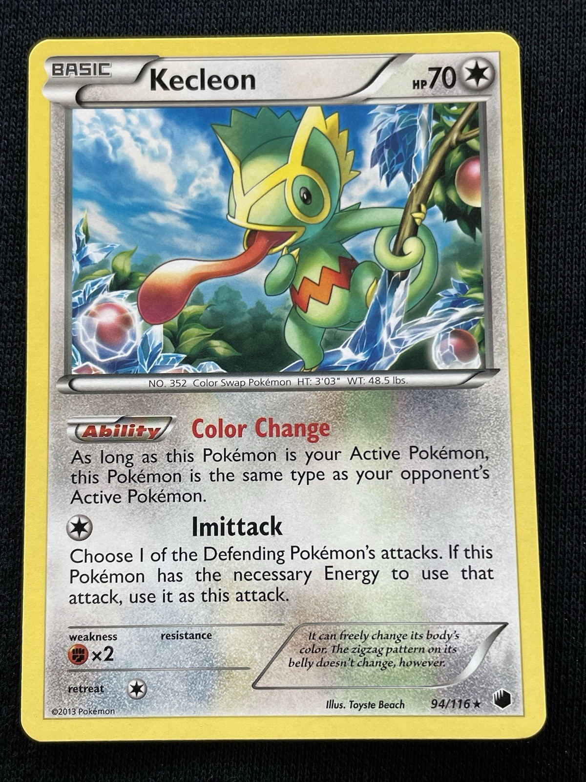 Kecleon 94/116 Plasma Freeze Regular LP Condition
