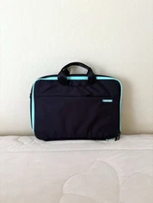 Acove Black Laptop Bag Carrier Case Padded Shoulder Strap Messenger Briefcase