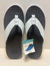 NEW Reef The Deckhand Water Friendly Flip Flops Sandals Grey Mens Size 11 NWT