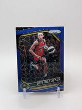 2025 Panini Prizm WNBA Blue Velocity Brittney Sykes #121 Washington Mystics