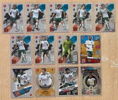 Topps Match Attax Chrome Bundesliga 21/22 Borussia Mönchengladbach Full Team Set