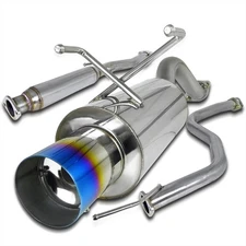 Spec-D Tuning 4 Burnt Tip Catback Exhaust System Compatible with 1992-1995