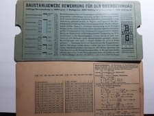 Baustahlgewebe GmbH Düsseldorf, Rechentafel, Bewehrung für den Eisenbetonbau.