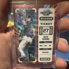 Panini Chronicles Contenders Optic Season Ticket Prizm Seiya Suzuki #21 Cubs