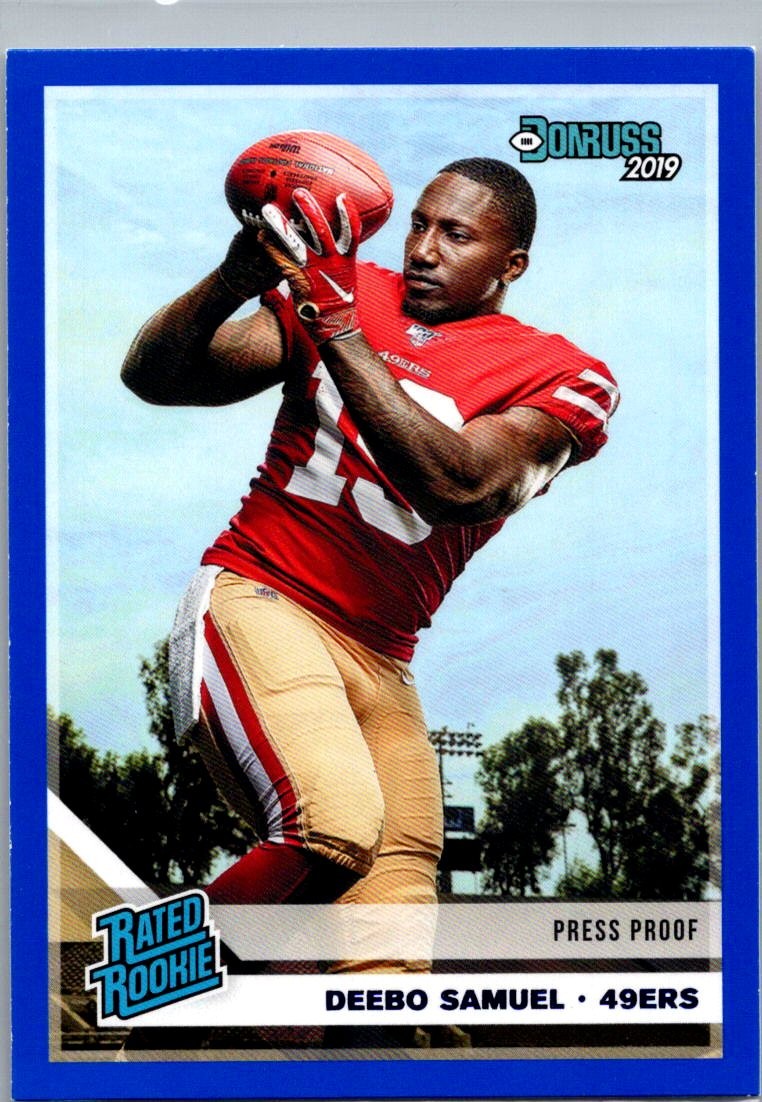 2019 Donruss #317 Deebo Samuel Press Proof Blue