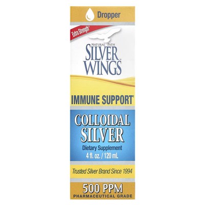 Natural Path Silver Wings, Colloidal Silver, Extra Strength, 500 PPM, 4 fl oz