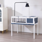 Wood Tortoise House, Indoor Turtle Habitat Reptile Cage, Tortoises Enclosure for