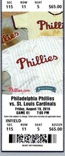 MIami Marlins vs Philadelphia Phillies 9/18/2016 Ticket Citizens Bank Park 