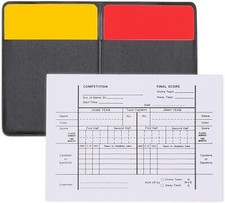 Champion Sports Deluxe Referee Wallet with 1 Score Pad, 1 Yellow and 1 Red Card
