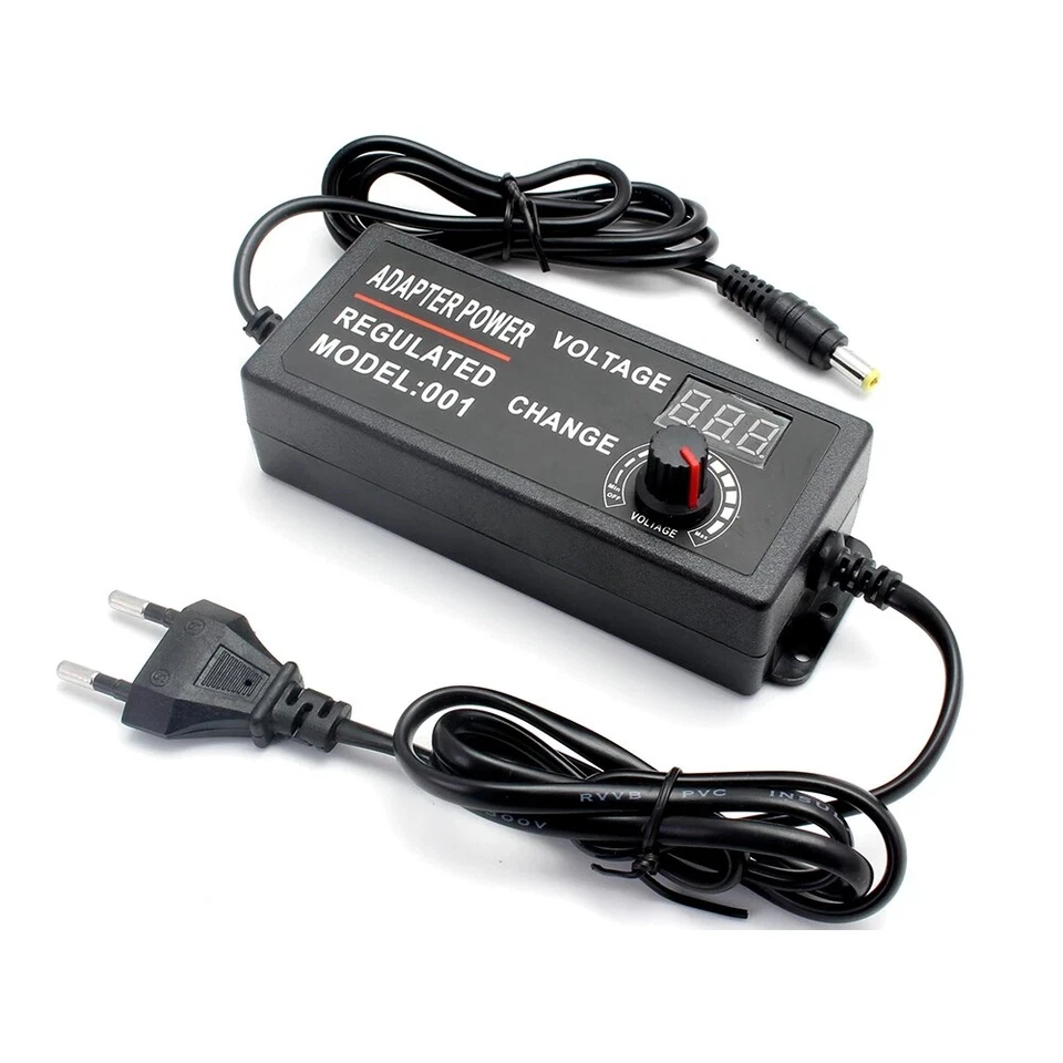 Adjustable Power Supply AC100V-240V TO DC 3-12V 3-24V 1A 3A 5A Universal Adapter - Image 2 of 4