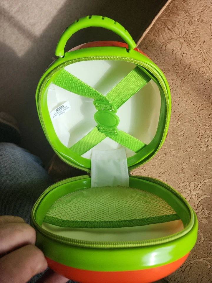 Schylling Cushie Carry All MONSTER CASE LONCHERA Naranja Azul Verde BOLSO DE MANO Foto 4 de 4