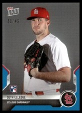 2021 Topps Now Road to Opening Day St. Louis Cardinals Blue Seth Elledge RC