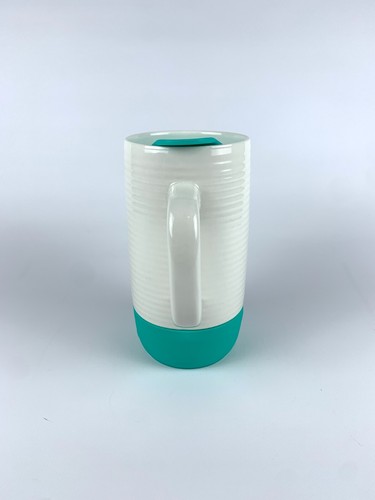 Ello Jane Ceramic Travel Coffee Mug Tumbler Slider Lid 18 oz Textured 2 Tone - Picture 2 of 8