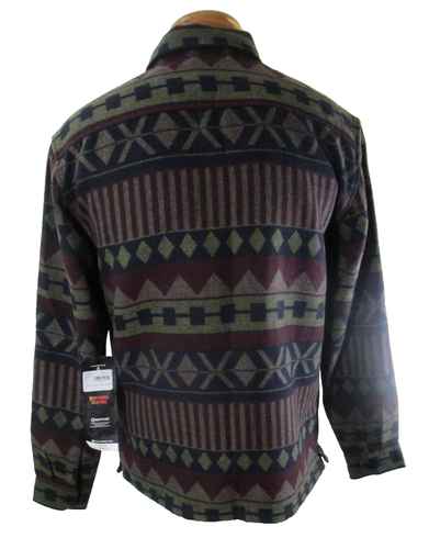 NWT Billabong Mens Lodge Flannel Shirt Jacket S Aztec Print MSRP$90 - Picture 2 of 2