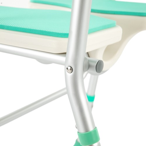 Adjustable Bath Chair Foldable Shower Stool Spa Seat W/ Non-Slip Armrest&Back - Bild 13 von 16