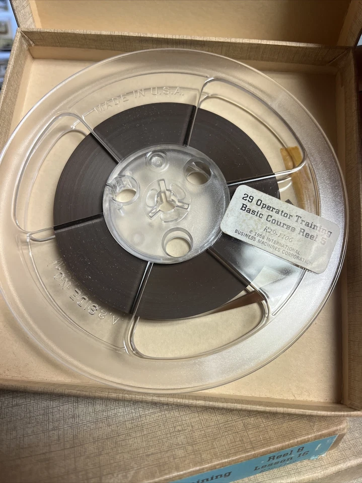 IBM VINTAGE 29 OPERATOR TRAINING BASIC COURSE 10 REELS 16 LESSONS AS IS UNTESTED - Image 4 of 4
