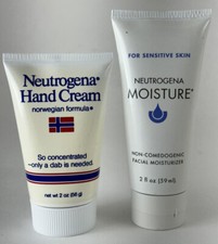 Vintage Neutrogena Moisture Facial Moisturizer Hand Cream 2 Oz