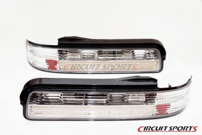 Circuit Sports 2pcs LED Rear Tail Light Kit Clear for Nissan S13