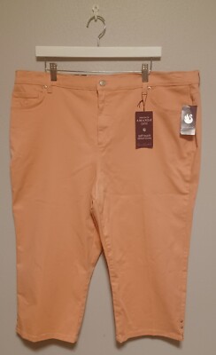 Gloria Vanderbilt Size 20W Amanda Slimming Effect Corral Classic Capri NWT