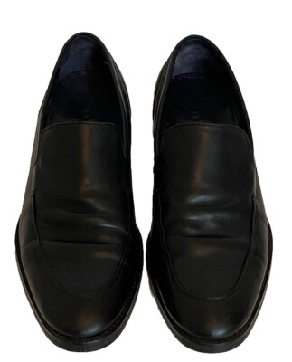 COLE HAAN NIKEAIR Black Leather Slip On Loafers Size M
