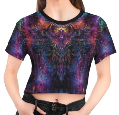 Psychedelic Mystical Fractal Crop Tee