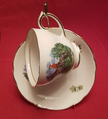 Duchess Bone China Tea Cup and Saucer with display stand - Canada