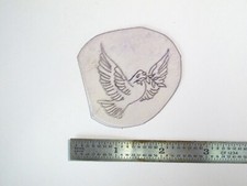 vtg 1960s 1970s Tattoo Flash acetate stencil Dove and Branch BR1