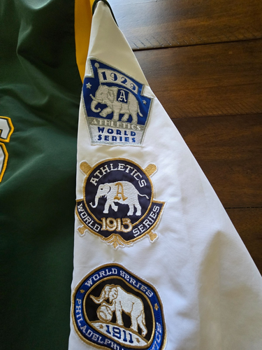 Oakland A's Men’s 5XL World Series Champions Varsity Jacket G-III Carl Banks - Picture 3 of 13