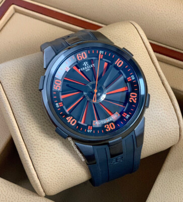 Perrelet Turbine XL 50mm, Black & Orange Dial - Black DLC, A1051/2
