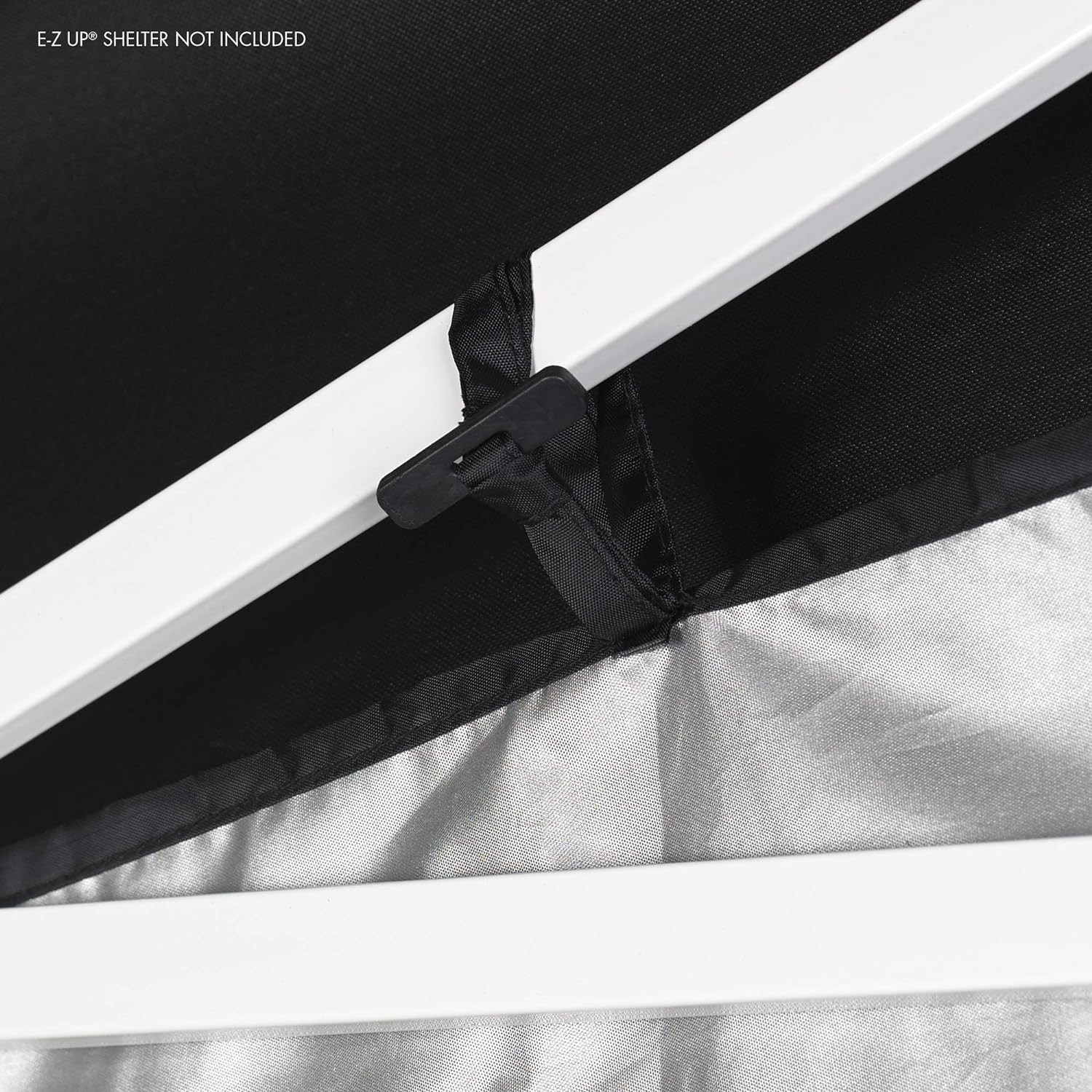 Food Booth Sidewall Kit with Windows, Fits 10' x 10' Canopy, Black