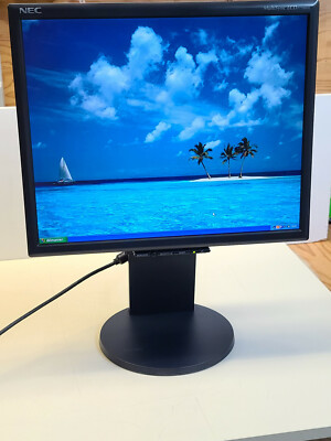 NEC MultiSync LCD 1770NX 17'' Black Flat Panel Monitor 1280x1024 with USB TESTED