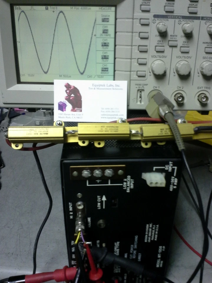 Power Amplifier 30Hz-20kHz 125Wt  75V 68dB gain Low out impedance 4 magnet drive - Image 4 of 4