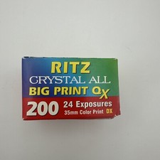 NEW Ritz Crystal Big Print 200 24 Exp 35mm Color Film Camera Exp 11/2003
