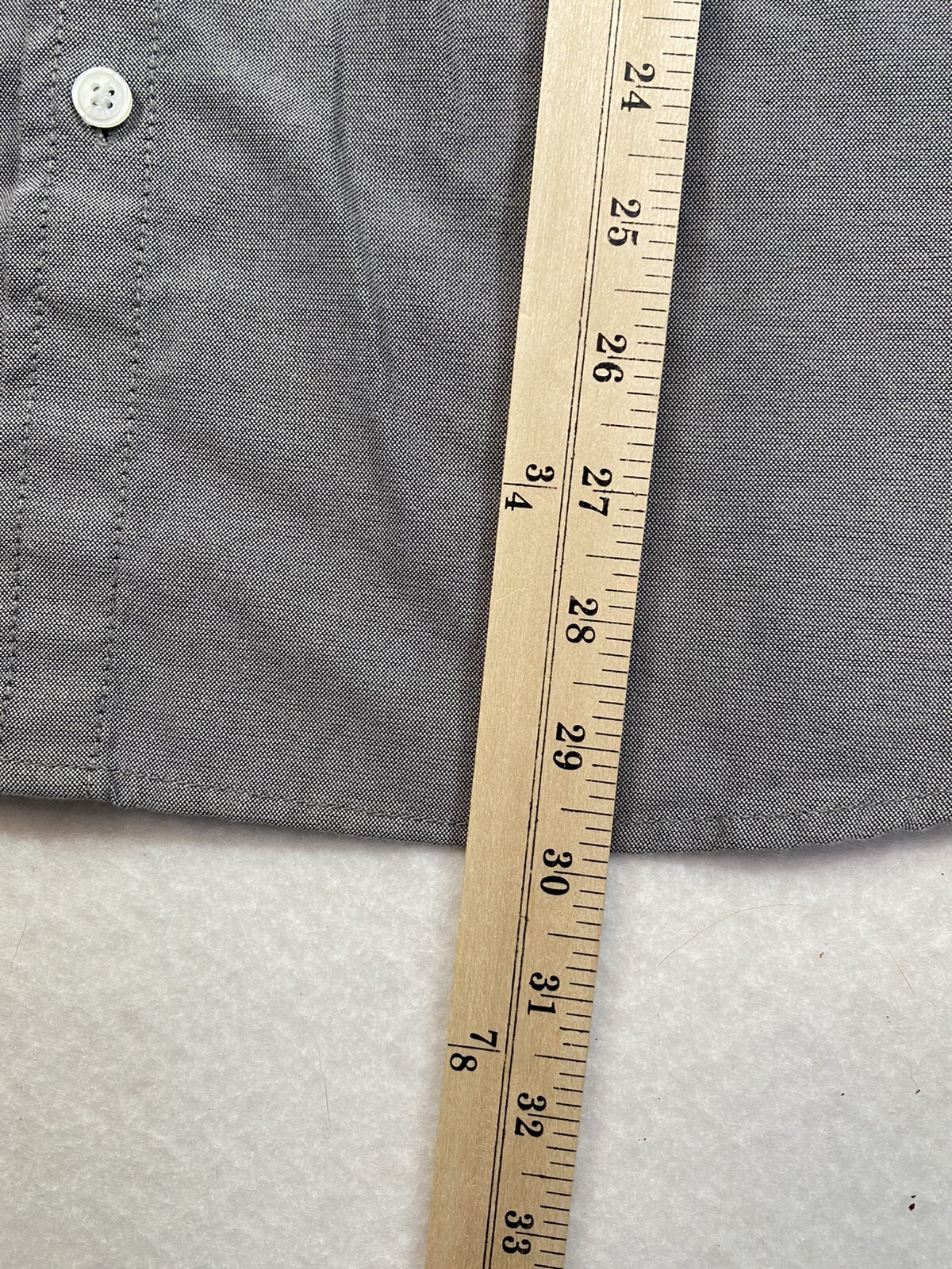 Native Code Mens Button Down Gray Shirt Partially… - image 9