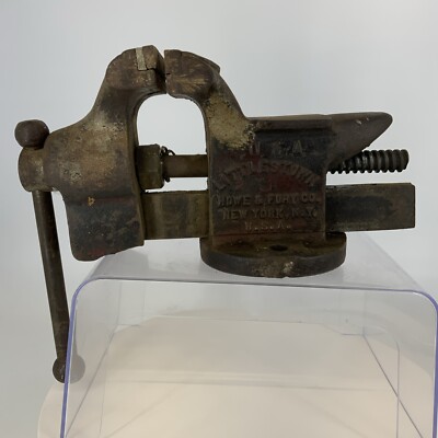 Bench Vise Littletown NY No.25 Iron Cast Metal Anvil 3.5'' Jaw USA