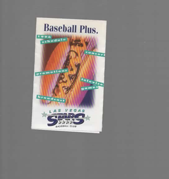 1996 LAS VEGAS STARS POCKET SCHEDULE