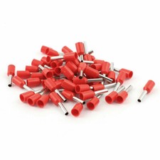 Wire Copper Crimp Insulated Ferrule Pin Cord End Terminals AWG16 50Pcs Red  KD