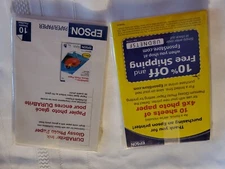 2 Packs Epson Photo Paper 4x6 Premium Glossy! Unopened Bonus Pack!