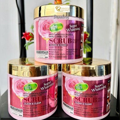 100% Original Veet Gold Anti Dark Knuckles And Skin Corrector face Body Scrub X1