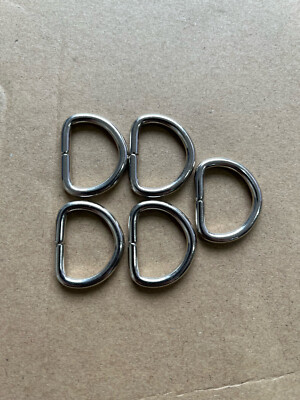 19 mm 3/4'' Metall D Ring Schlaufen ungeschweißt Imperial Vintage Dee vernickelt