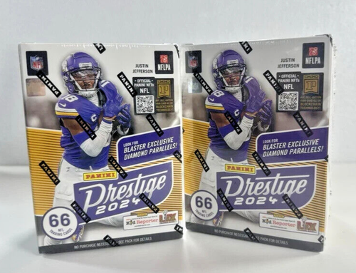 2 BOXEN 2024 Panini Prestige Football Blaster Box NFL Sealed 6 Packs 66 Cards ea - Bild 6 von 6