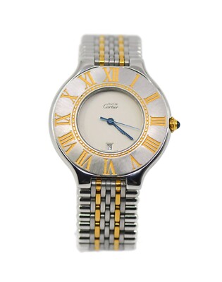 Cartier Must 21 XL 18K/Stainless Steel Watch W10052F4 | eBay
