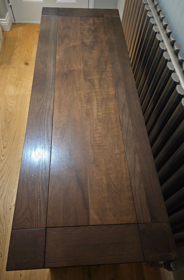 John Lewis Solid dark wood console table/hallway table Free delivery